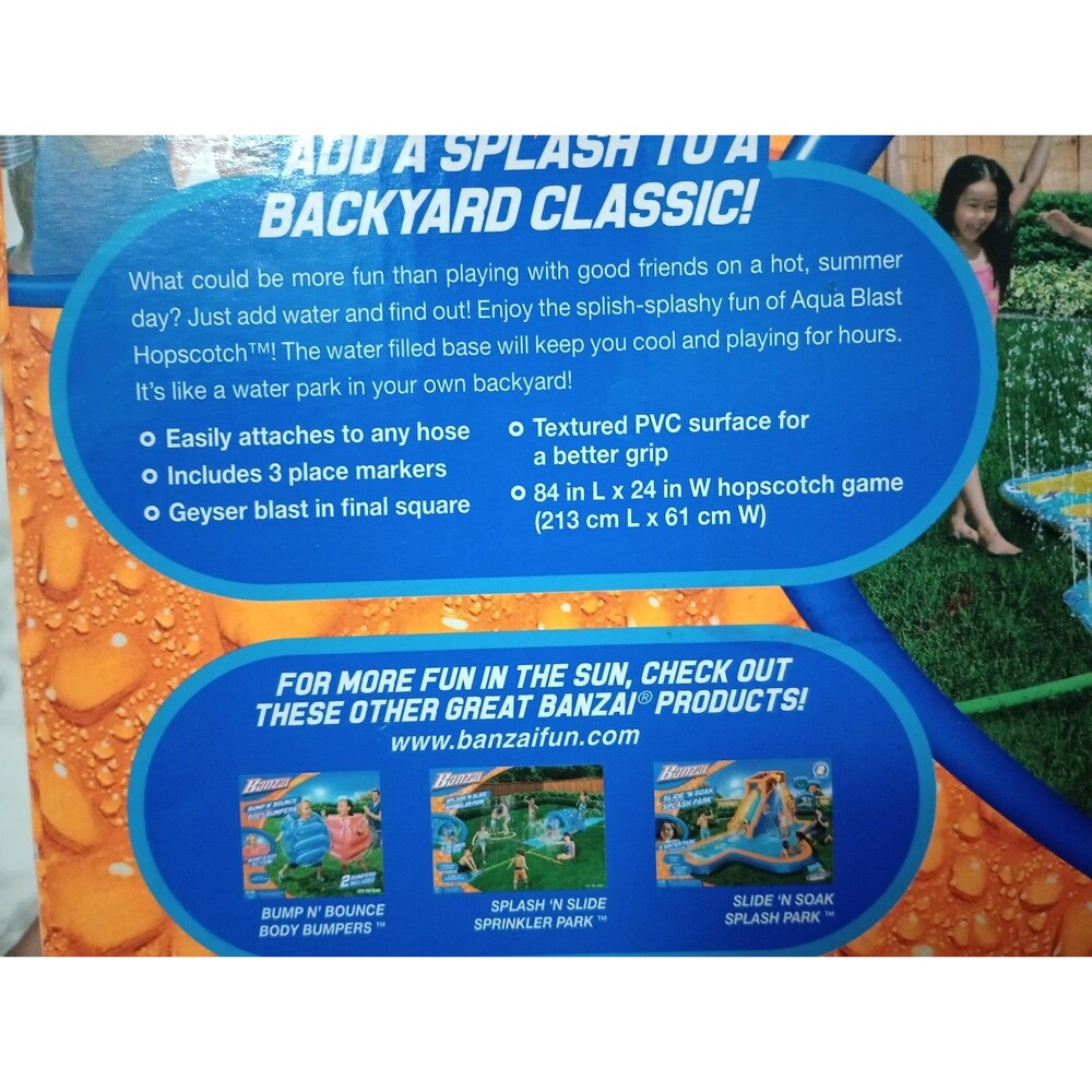 NIB Banzai Inflatable Hopscotch Toy Game - Picture 3 of 7